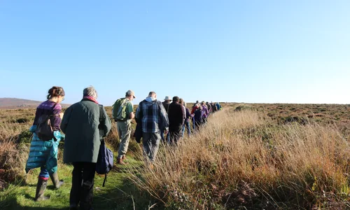 Walkers in the Penwith landscape